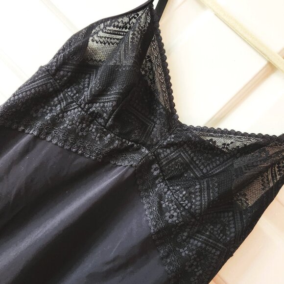 π Cosabella Lusso Italy Lace Black Dress Slip Chemise Cami size S Fits 4/6/M - Picture 5 of 11